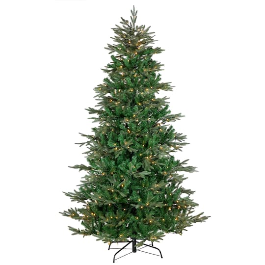 6.5Ft Pre-Lit Hudson Fir Full Artificial Christmas Tree, Warm White LED Lights By Northlight in Green | 6.5 ft | Michaels®